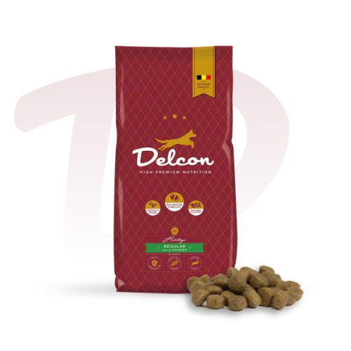 Delcon Regular Chicken Prémium kutyatáp felnőtt kutyáknak csirke 12 kg