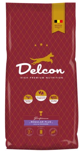 Delcon Regular Plus Chicken Prémium kutyatáp aktívabb kutyának 3 kg