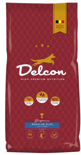 Delcon Regular Plus Fish Lazac Hypoallergén Prémium kutyatáp 3 kg
