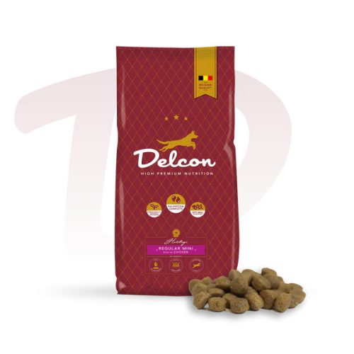 Delcon Regular Mini Chicken Prémium kutyatáp kistestű felnőtt 12 kg