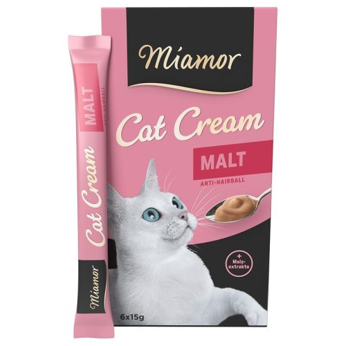Miamor Cat Cream Malátakrém macskáknak szőrlabdaképződés ellen 6 x15g