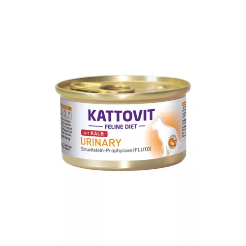 Kattovit Feline Diet mit Kalb Urinary 85g cicáknak borjú ízesítésű