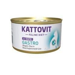  Kattovit Feline Gastro macska paté-Emésztési problémákra-Kacsa-85g