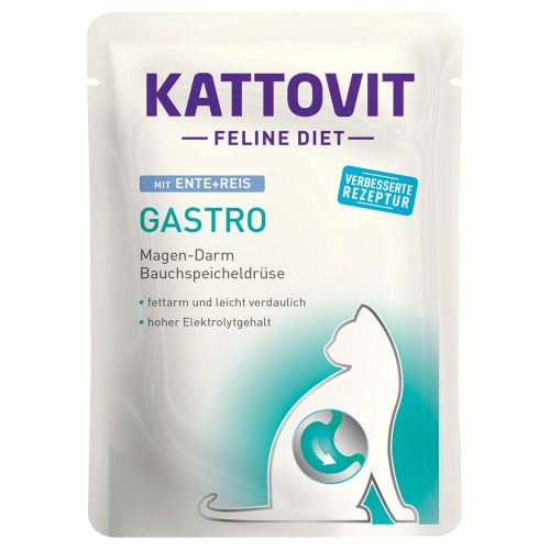 Kattovit Gastro alutasakos kacsa rizs emésztési problémákra 85 g