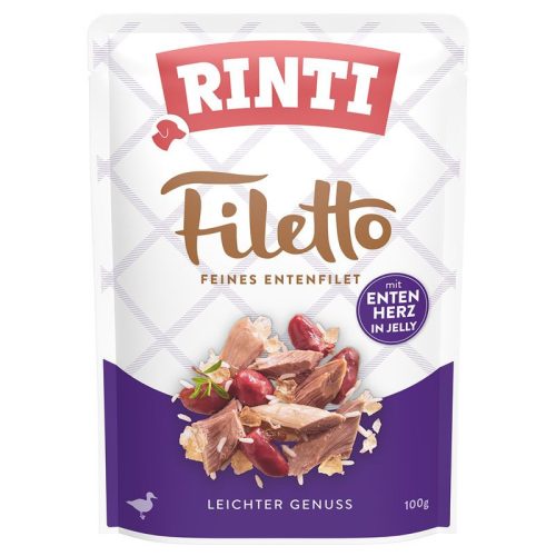 Rinti Filetto nedves kutyaeledel kacsa kacsaszívvel aszpikban 100 g