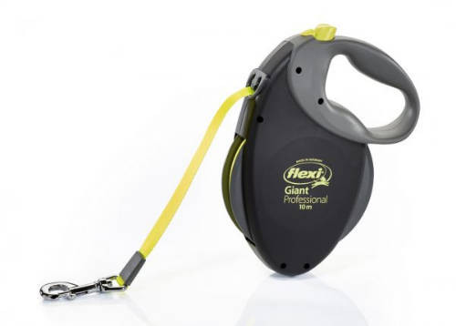 Flexi Giant Pofessional neon-fekete szalagos automata póráz 10m