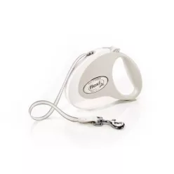   Flexi Style "M" fehér szalagos automata póráz 5m