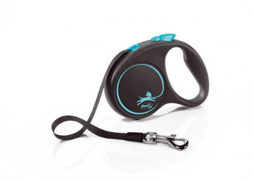 Flexi Black Design "S" kék szalagos automata póráz 5m