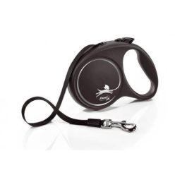   Flexi Black Design "L" ezüst szalagos automata póráz 5m