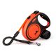 Flexi Xtreme "S" black/orange szalagos automata póráz 5m max:20kg