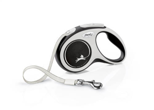 Flexi New Comfort "S" fekete szalagos automata póráz 5m