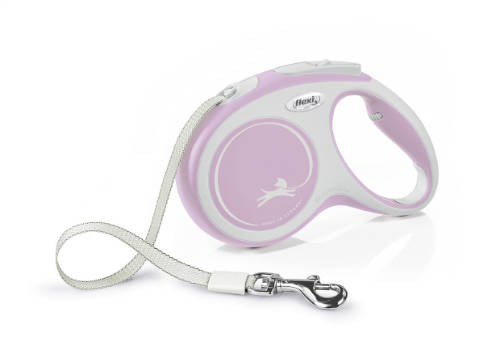 Flexi New Comfort "M" rózsa szalagos automata póráz 5m