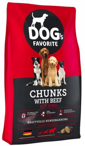 Dogs Favorit száraz Eledel felnőtt kutyáknak marhás 15 kg