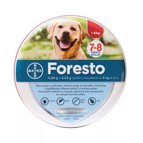 Foresto bolhanyakörv kutyáknak és macskáknak 8 kg felett