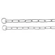 Trixie félfojtó lánc hosszúszemű 46cm/3mm
