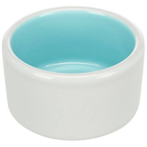 Trixie Ceramic Bowl kerámia tál fehér,kék rágcsálók részére 100ml