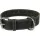 Trixie Greased Leather Collar bőr nyakörv fekete szívritmus mintával