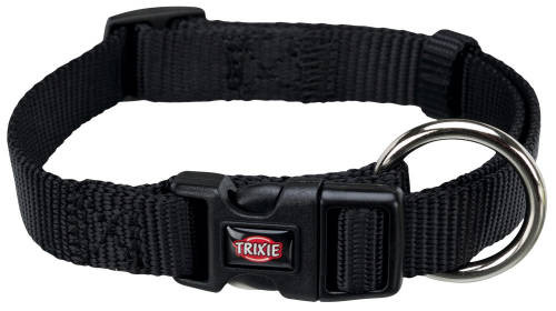 Trixie prémium nyakörv fekete L-LX 40-65cm/25mm