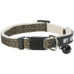   Trixie Collar with Address Tag nyakörv címtartóval olivazöld/bézs