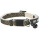 Trixie Collar with Address Tag nyakörv címtartóval olivazöld/bézs