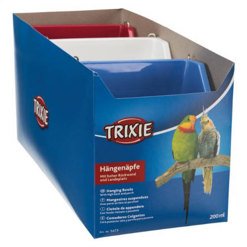 Trixie Hanging Bowl - itató/etető tál műanyag díszmadarak részére