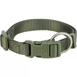 trixie premium nyakörv olívazöld S-M 30-34cm/15mm