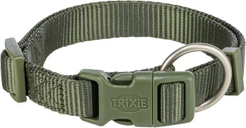 trixie premium nyakörv olívazöld S-M 30-34cm/15mm