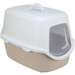   Trixie Vico Cat Litter Tray Fedeles macska WC mályva/fehér 40x40x56CM
