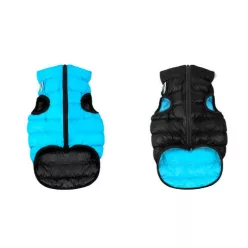AiryVest kutyaruha kifordítható XS 30 fekete-kék
