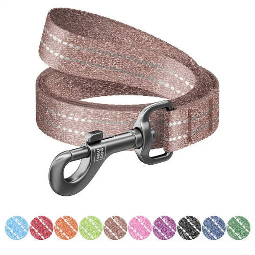 WAUDOG Re-cotton Reflective Dog Leash M póráz újrahasznosított póráz
