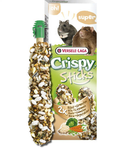 Versele-Laga Crispy Sticks Hamster Rats Dupla rúd rizs zöldség
