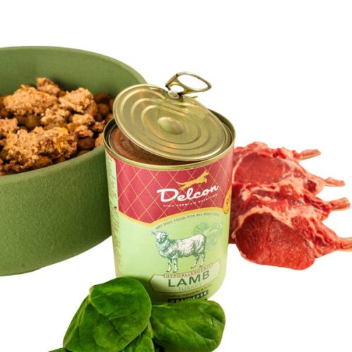 Delcon Hypoallergén prémium kutyakonzerv bárány pulyka 395 g