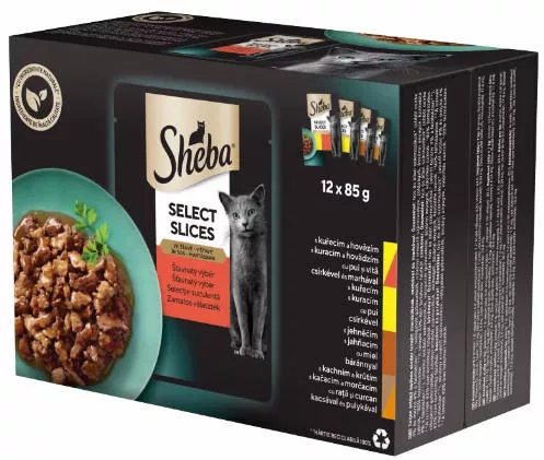 Sheba Selection in Sauce Adult Alutasakos Húsos válogatás szószban