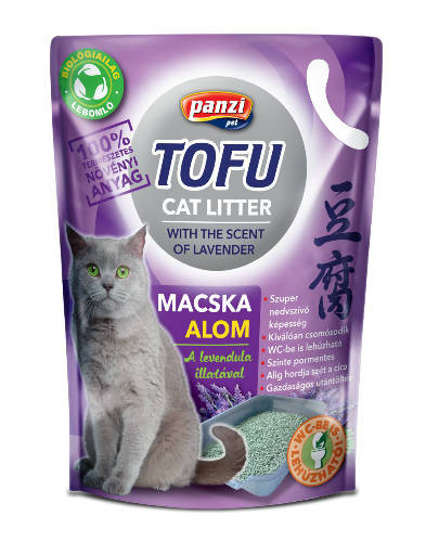 Panzi TOFU macskaalom levendulás 2.5kg