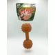 Fitactive natúr gumijáték Rugby Dumbell M - játék kutyák részére