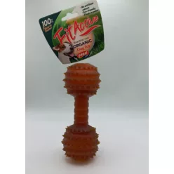   Fitactive natúr gumijáték Rugby Dumbell L - játék kutyák részére