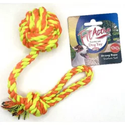 Fitactive Denta Fun kötéljáték csomó és hurok 30 cm