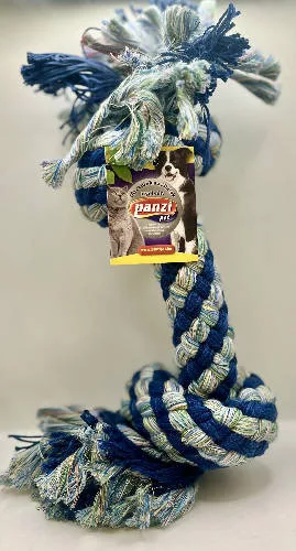 Panzi kutya rágókötél 37cm kék