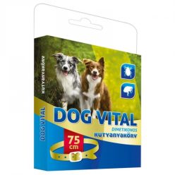   Dog vital dimetikonos nyakörv bolha-kullancs ellen 75cm piros