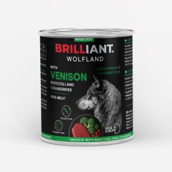   Brilliant Wolfland Szarvas Brokkoli Vörösáfonya kutya konzerv 800 g