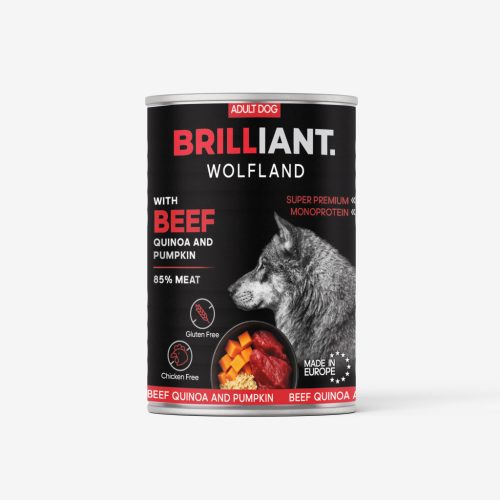 Brilliant Wolfland Marha Sütőtök Quinoa kutya konzerv 400 g