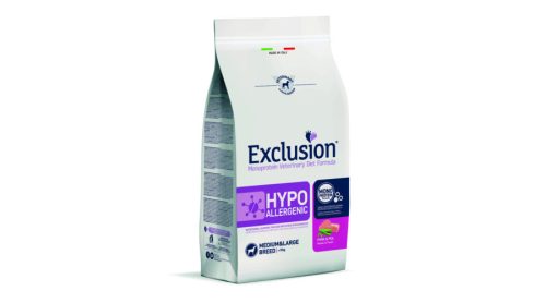 Exclusion Hypoallergenic Pork&Pea Sertés Borsó Medium&Large Breed 12kg