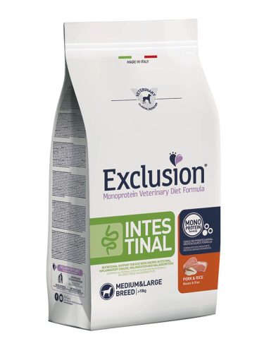 Exclusion Monoprotein Intestinal Pork&Rice emésztési nehézségekre 12kg