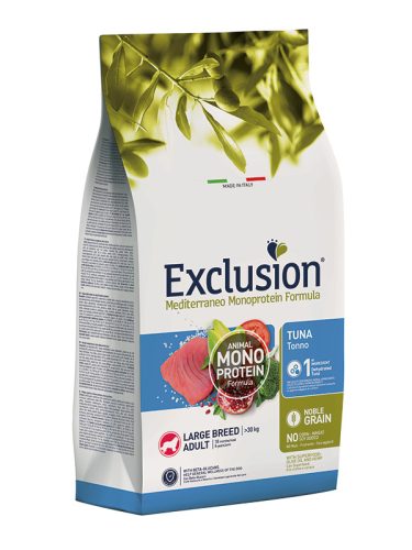 Exclusion Mediterraneo Adult Tuna Large Breed nagytestű kutyáknak 12kg