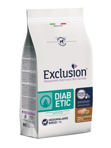 Exclusion Monoprotein Diabetic Pork&Sorghum&Pea cukorbetegségre 12 kg