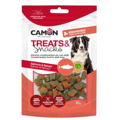   Camon Treats&snacks Lazac és spenót jutalomfalat kutyának 80 g