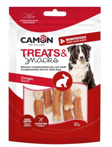 Camon Treats&Snacks Mono Protein Nyúl jutalomfalat kutyáknak 80 g