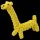 ReptiPlnet Giraffe cotton rope toy  játék rágókötél zsiráf forma 