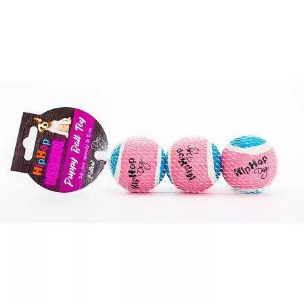 HIPHOP DOG teniszlabda neon sötétben világító 5 cm 3 db/csomag