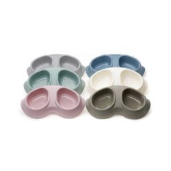Comfy Müanyag dupla tál 2x200ml szürke